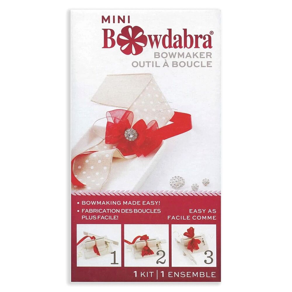 Mini Bow Maker Tool for Crafting Hair Bows Gift Wrapping Wedding Decor Instruct